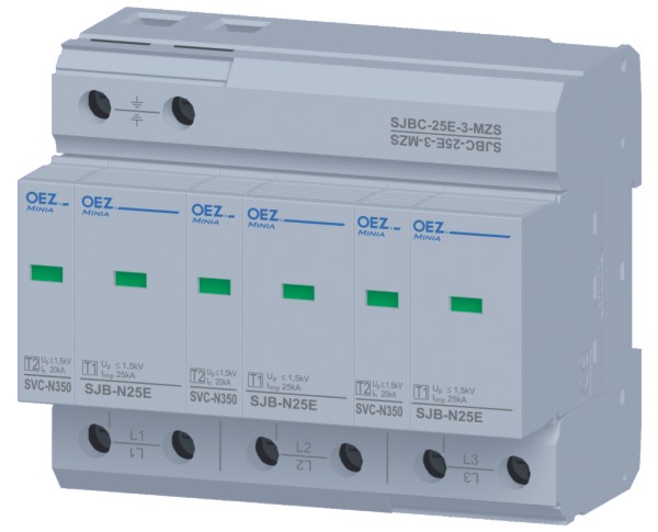 SJBC, SVBC Комбинированные разрядники тока молнии и перенапряжения