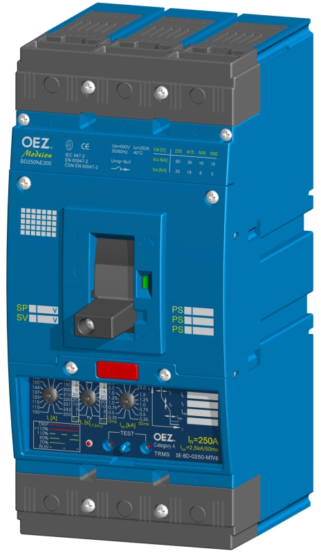 Автоматический выключатель OEZ - BD 250 Modeion (до 250 А)