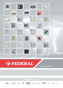FEDERAL ELECTRIC - Full Catalogue 2019 (ENG)